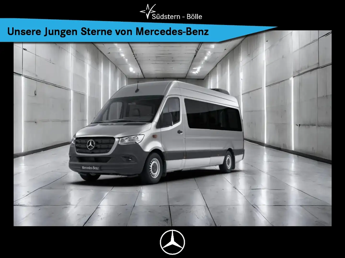 Mercedes-Benz Sprinter 317 Tourer L3H2 9G+KLIMA+KAMERA+SHZ+AHK Argent - 1