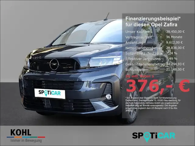 Opel Zafira M Edition 2.2 Diesel 180PS AT8 AHK Keyless Rückfah