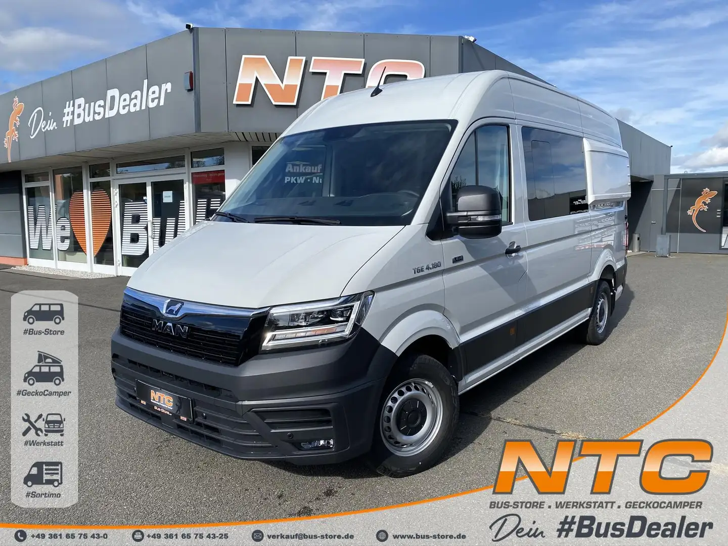 MAN TGE 3.180 Kasten L2H2 6G 4x4*LONGSLEEPER* Blanco - 1