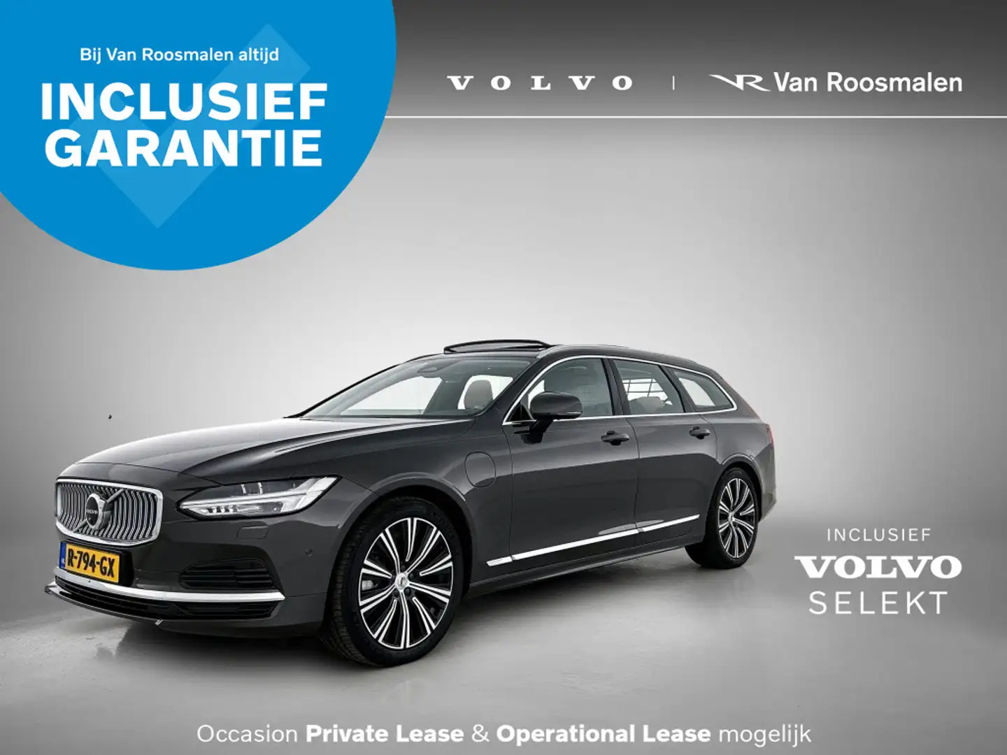 Volvo V90 2.0 T6 AWD Ultimate Bright | Panorama dak | Trekha Grijs - 1