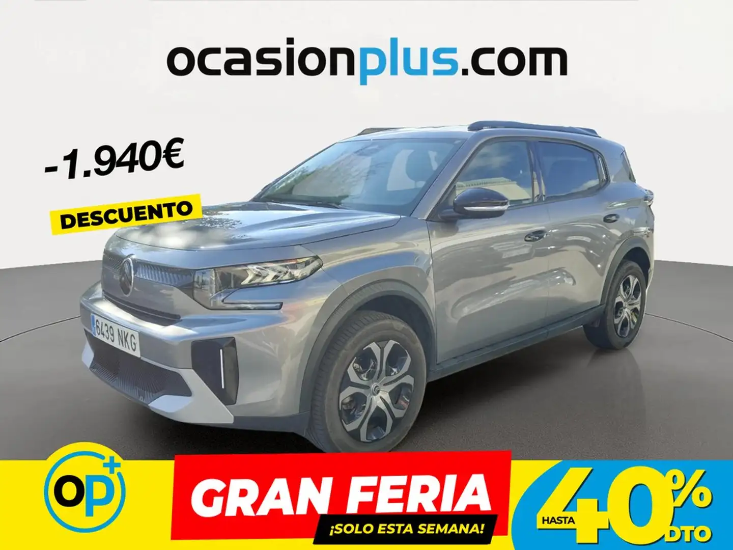 Citroen C3 Aircross Hybrid Plus e-DCS6 145 Gris - 1