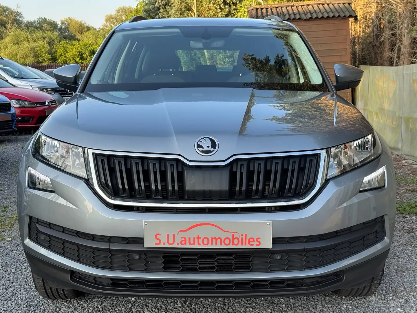 Skoda Kodiaq 2.0 TDi Ambition DSG Auto/Att Rem/Navi/Cam/GAR12M Grijs - 2