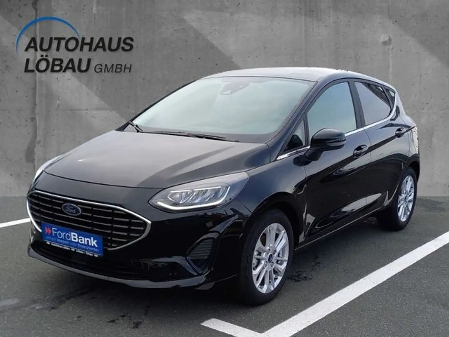 Ford Fiesta 1.0 TITANIUM LED-Licht, adapt.Tempomat, Klimaautom Schwarz - 1