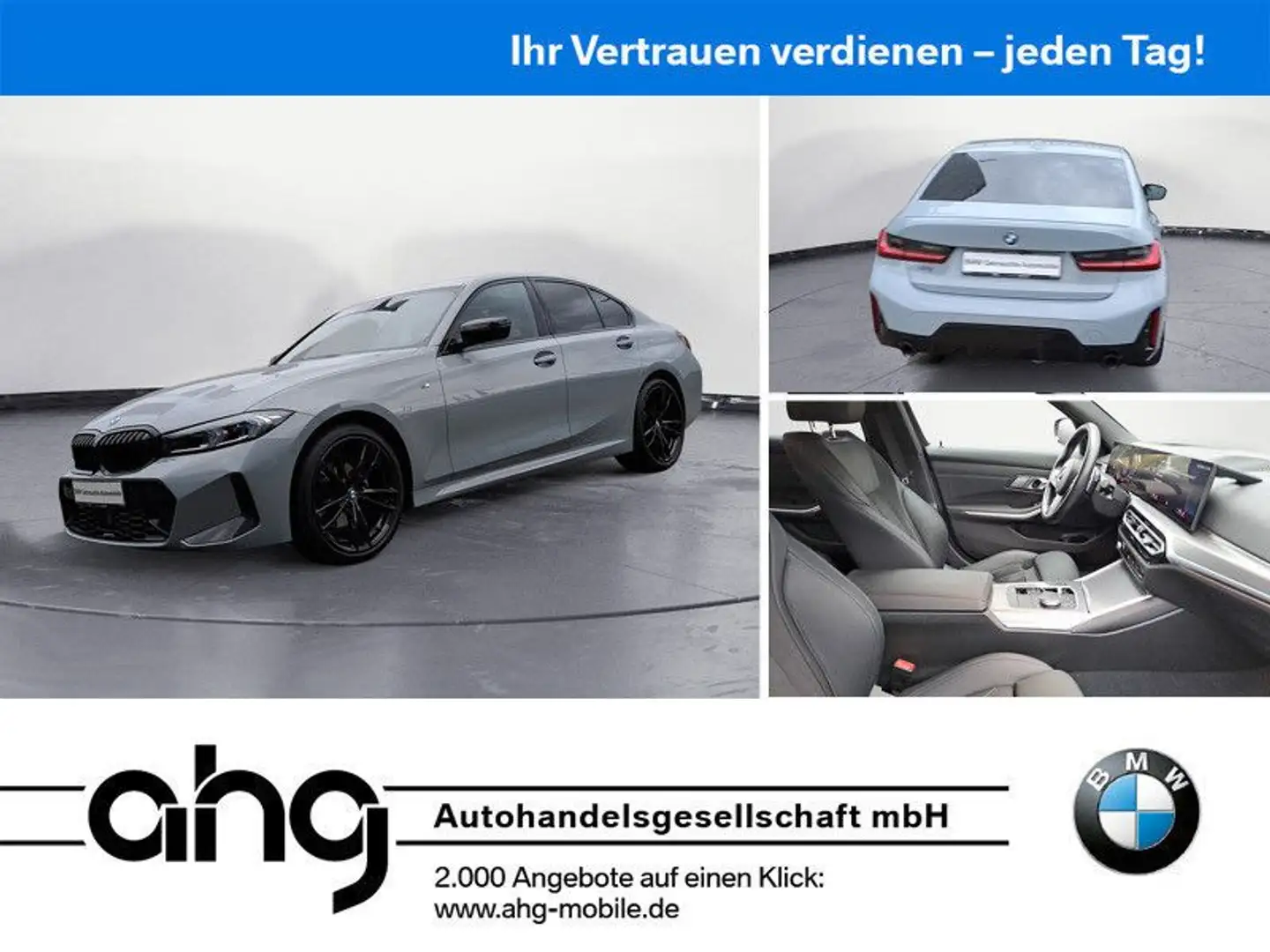 BMW 320 d xDrive Automatik *AHK*LED*Dist.*HiFi*Ambien Grau - 1