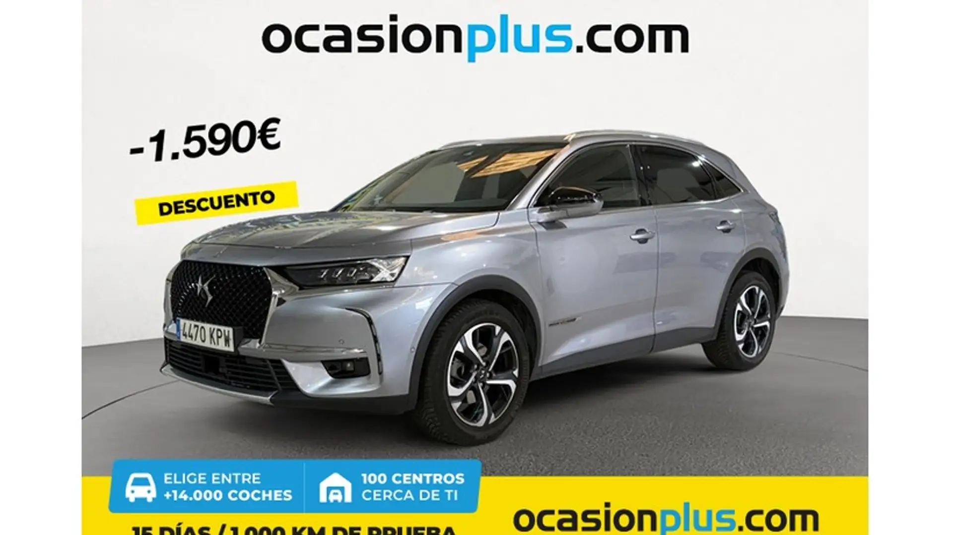 DS Automobiles DS 7 Crossback 2.0BlueHDi Performance Line Aut. Gris - 1