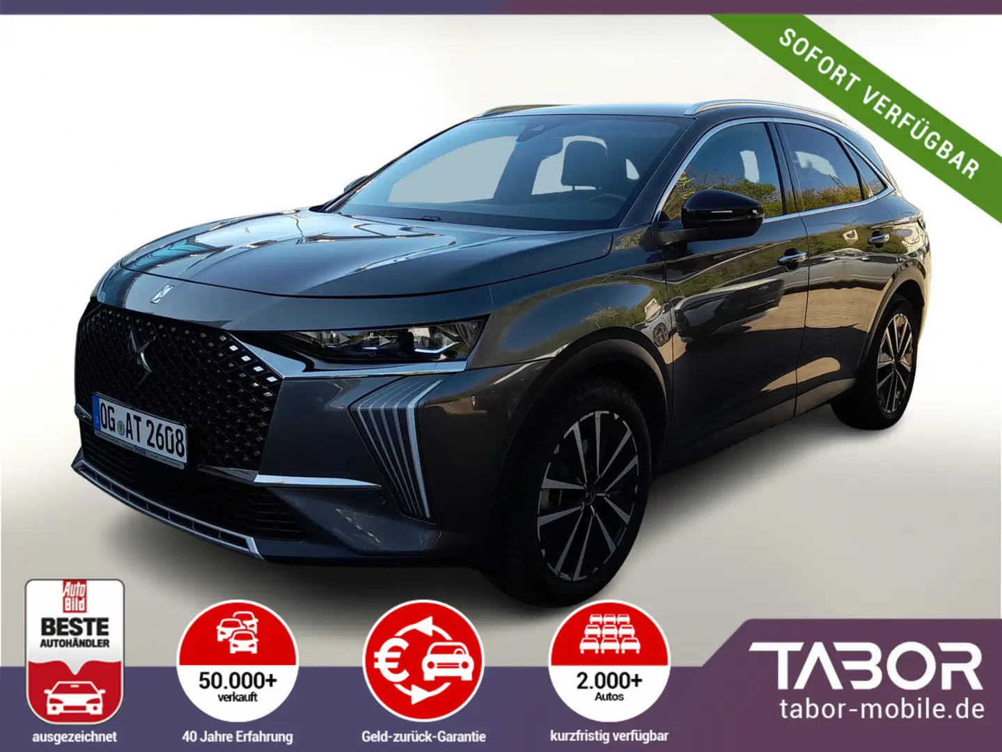 DS Automobiles DS 7 Crossback E-Tense 300 Aut. Hybrid 4x4 Rivoli LED FocalEl Grau - 1