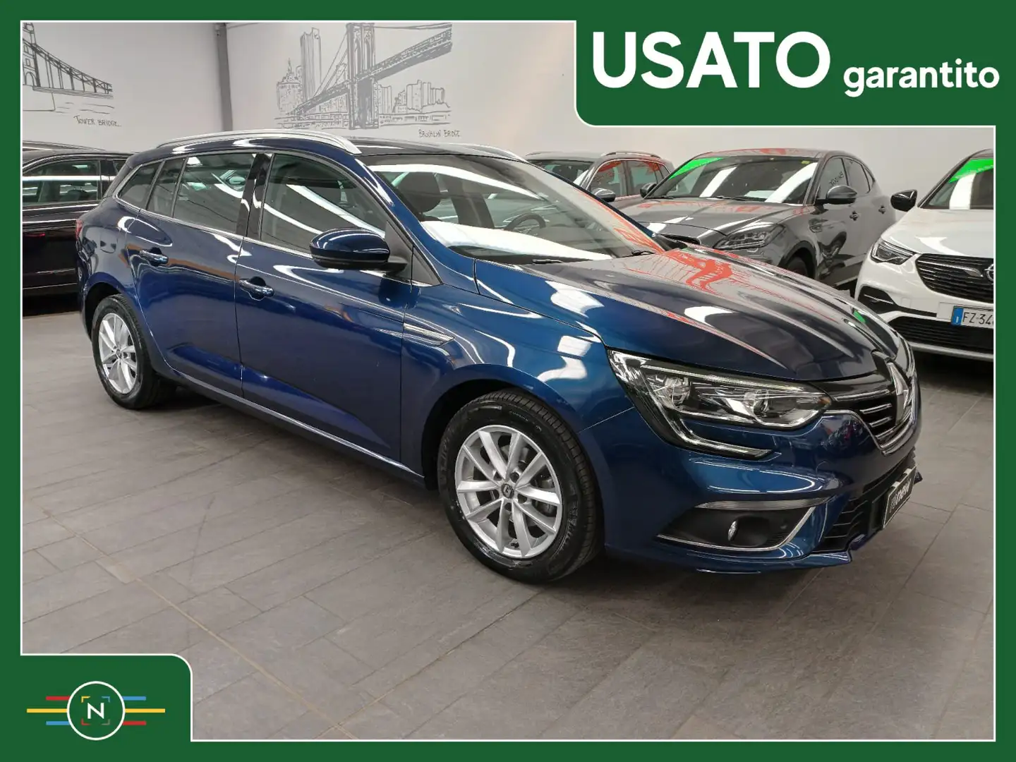 Renault Megane 1.5 blue dci  115cv AUTO/NAVI/RETROCAMERA/EU6 Blauw - 1