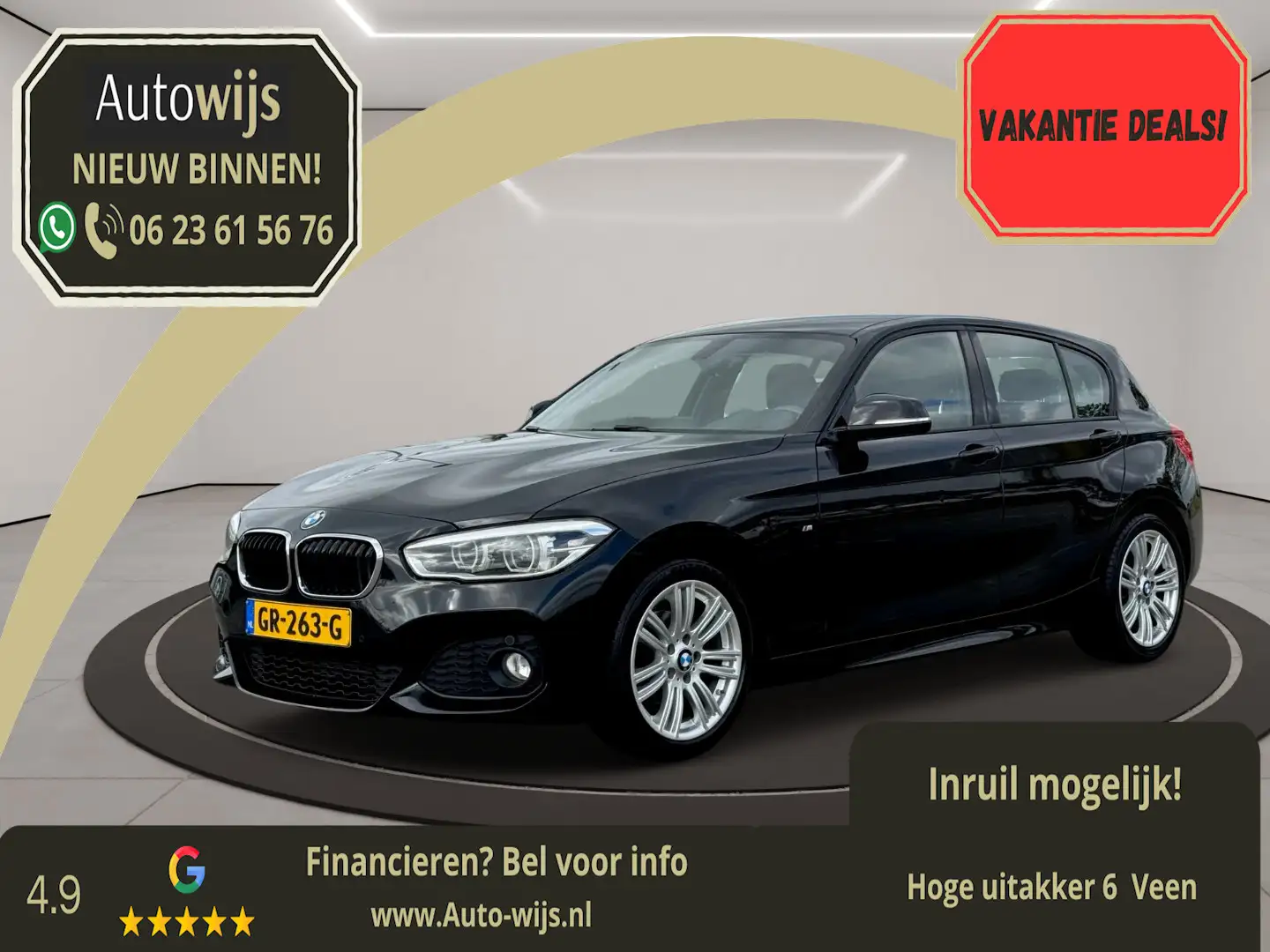 BMW 118 1-serie 118i Corporate Lease M Sport|Alcantara|NL Zwart - 1
