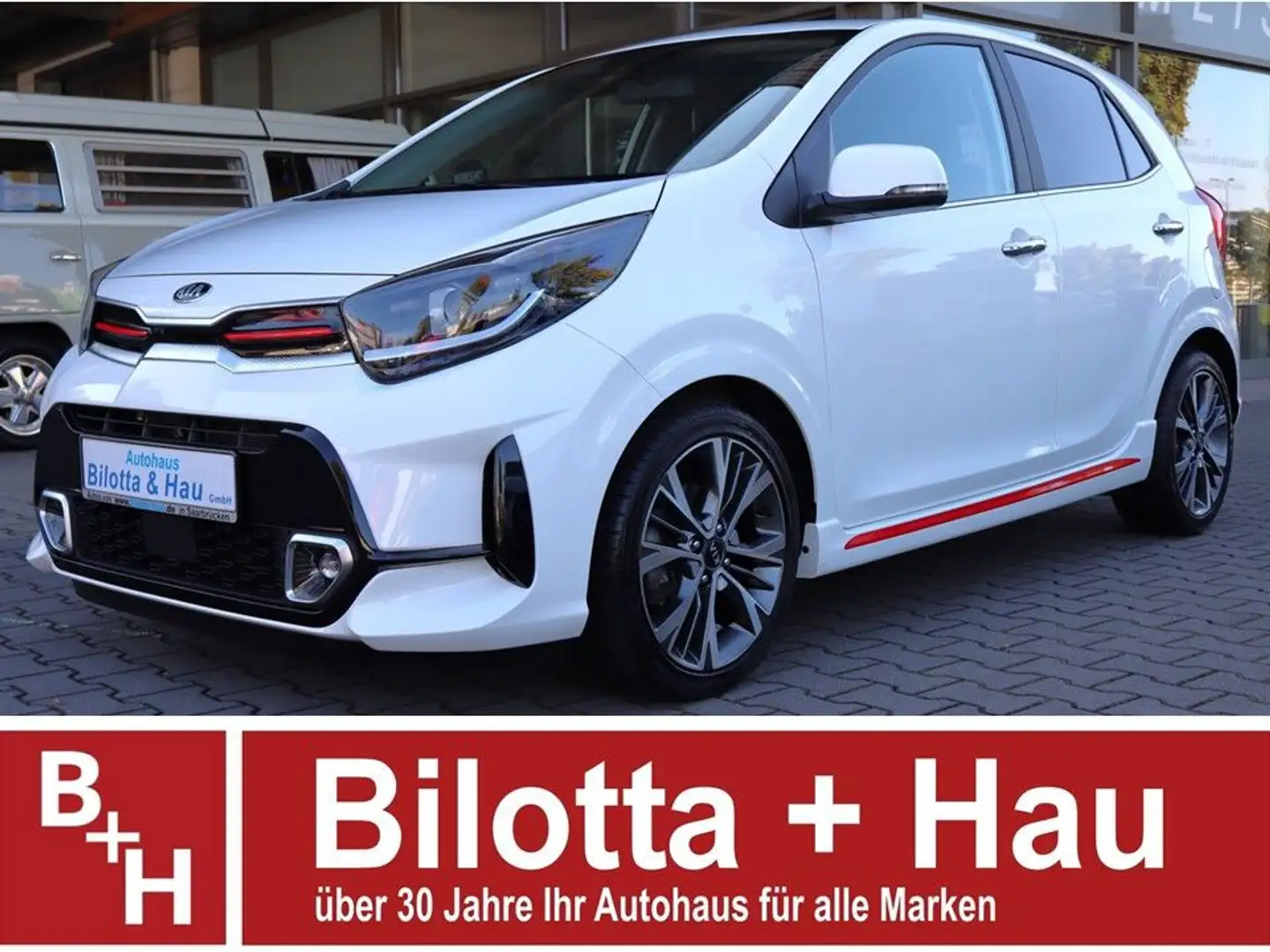Kia Picanto 1.2 GT Line Autom. !! Navi+Kamera+Alu !! Weiß - 1