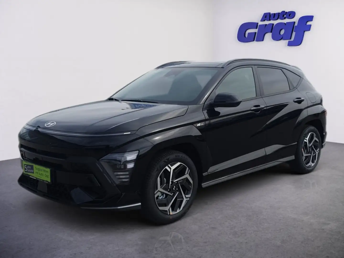 Hyundai KONA 1,0 T-GDi N Line Schwarz - 1