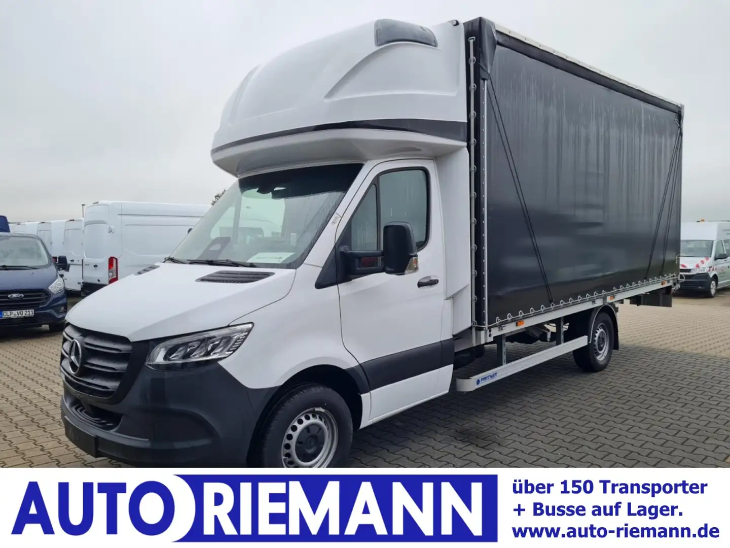 Mercedes-Benz Sprinter 317 Cdi Pritsche Plane Schlafkab. AHK LED Wit - 1
