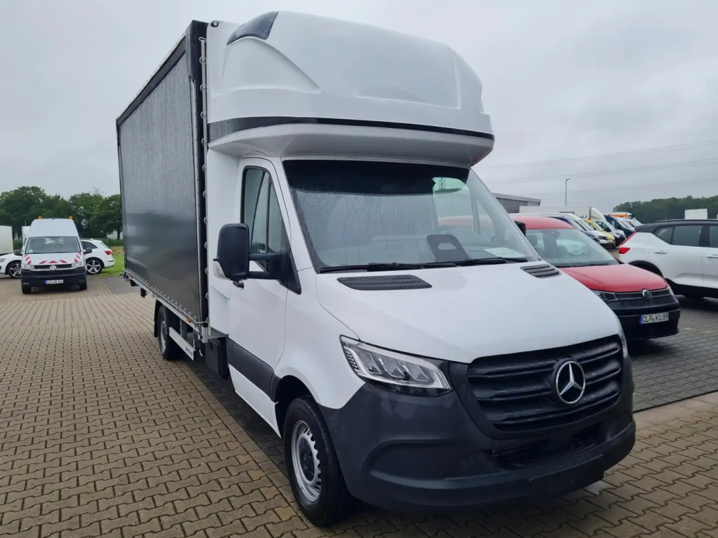 Mercedes-Benz Sprinter 317 Cdi Pritsche Plane Schlafkab. AHK LED Wit - 2