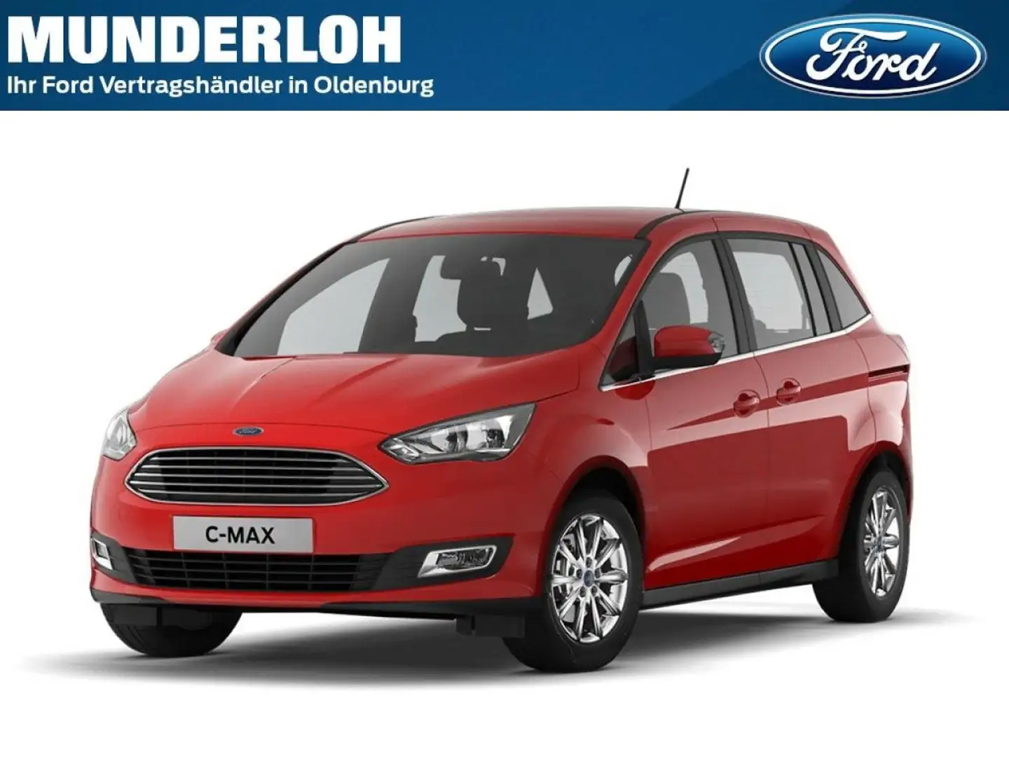 Ford Grand C-Max Titanium Kırmızı - 1