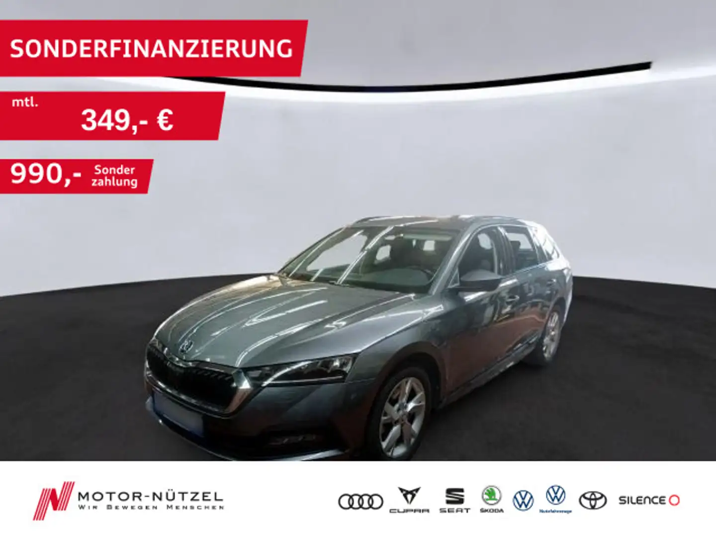 Skoda Octavia Combi iV AMBITION LED+APP+SHZ+GRA+PDC+VC Grau - 1