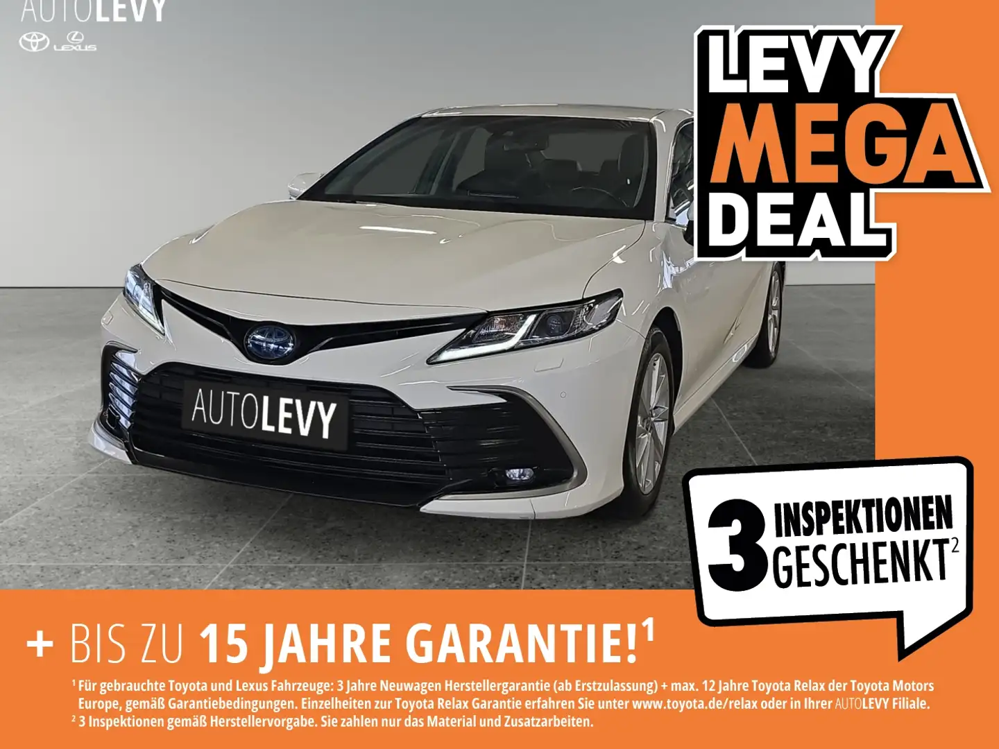 Toyota Camry 2.5 Hybrid ++Leder+Navi+Sitzheizung+PDC++ Weiß - 1