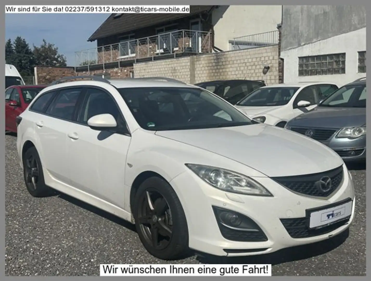 Mazda 6 2.2TD *Navi,Xenon,PDC,SHZ,Klimaaut,AHK* Blanc - 2