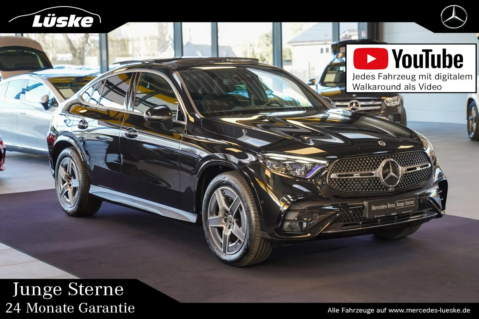 Mercedes-Benz GLC 450 GLC 450 d 4M Coupé AMG Line Pano Burmester 360° Negro - 1