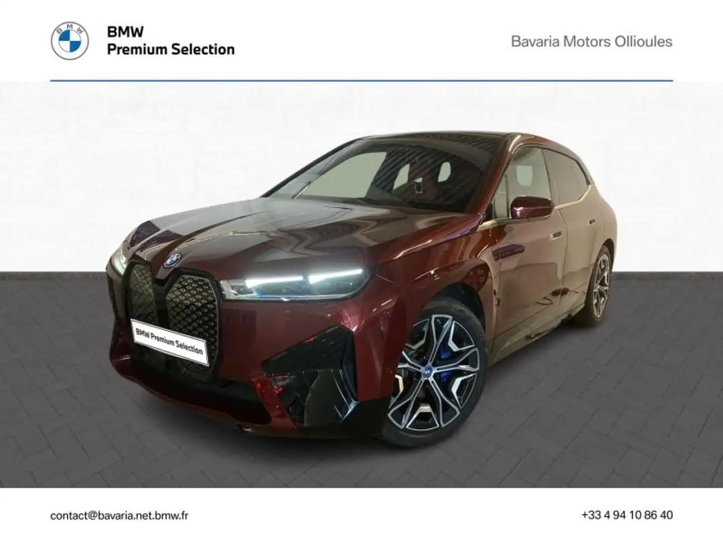 BMW iX xDrive40 326ch Rouge - 1