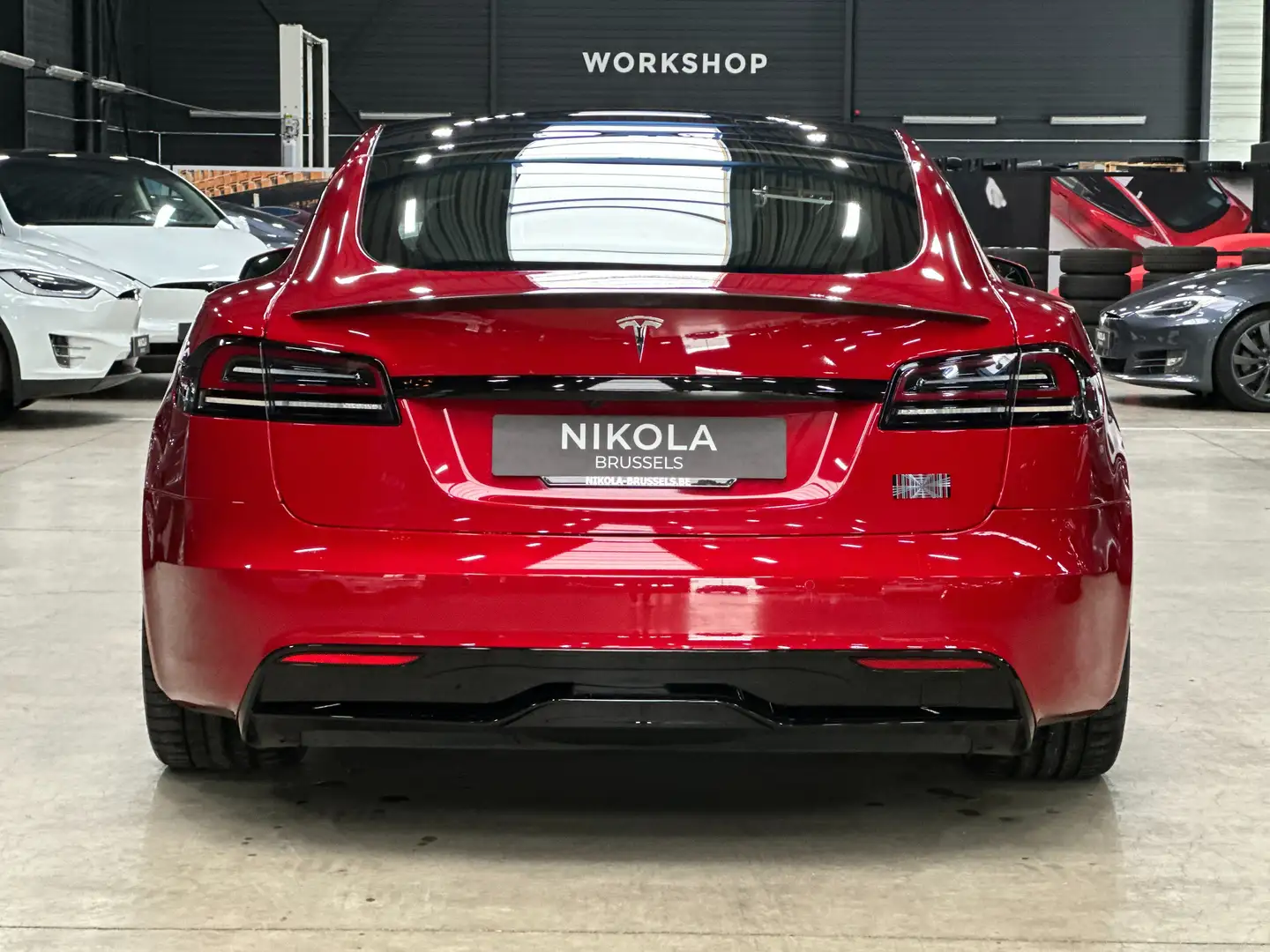 Tesla Model S PLAID - FULL SELF DRIVING ACTIVE - 21" WHEELS YOKE Piros - 2