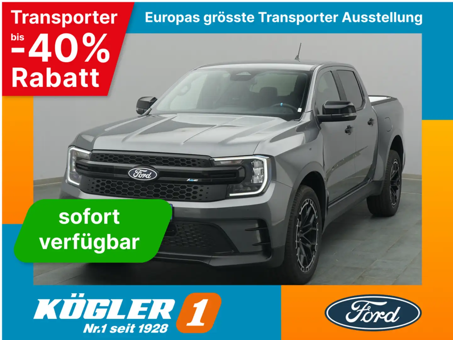 Ford Ranger MS-RT 240PS /Techno-/Komfort-Paket Gris - 1