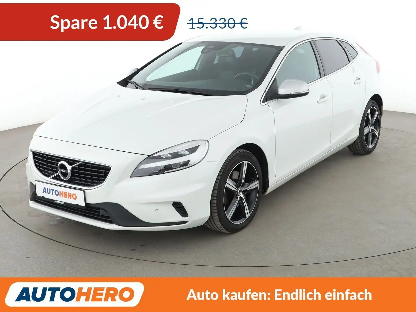 Volvo V40 2.0 T2 R-Design*NAVI*TEMPO*CAM*PDC*SHZ* Weiß - 1