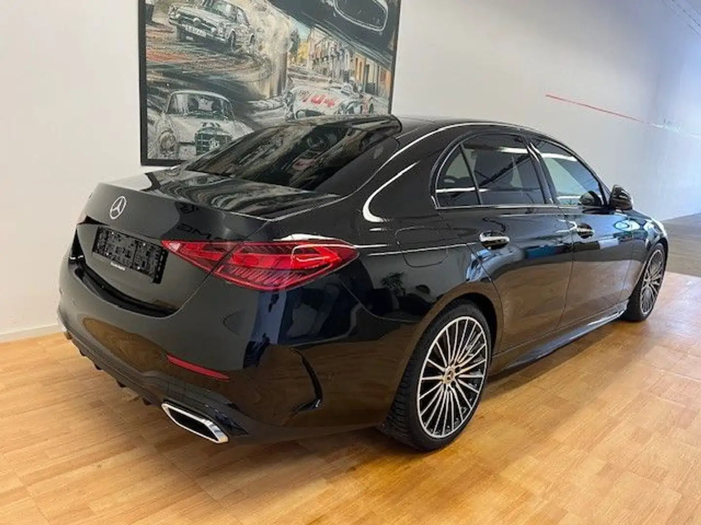 Mercedes-Benz C 300 AMG-Line Pano 360 Grad 19 Zoll Leder Schwarz - 2