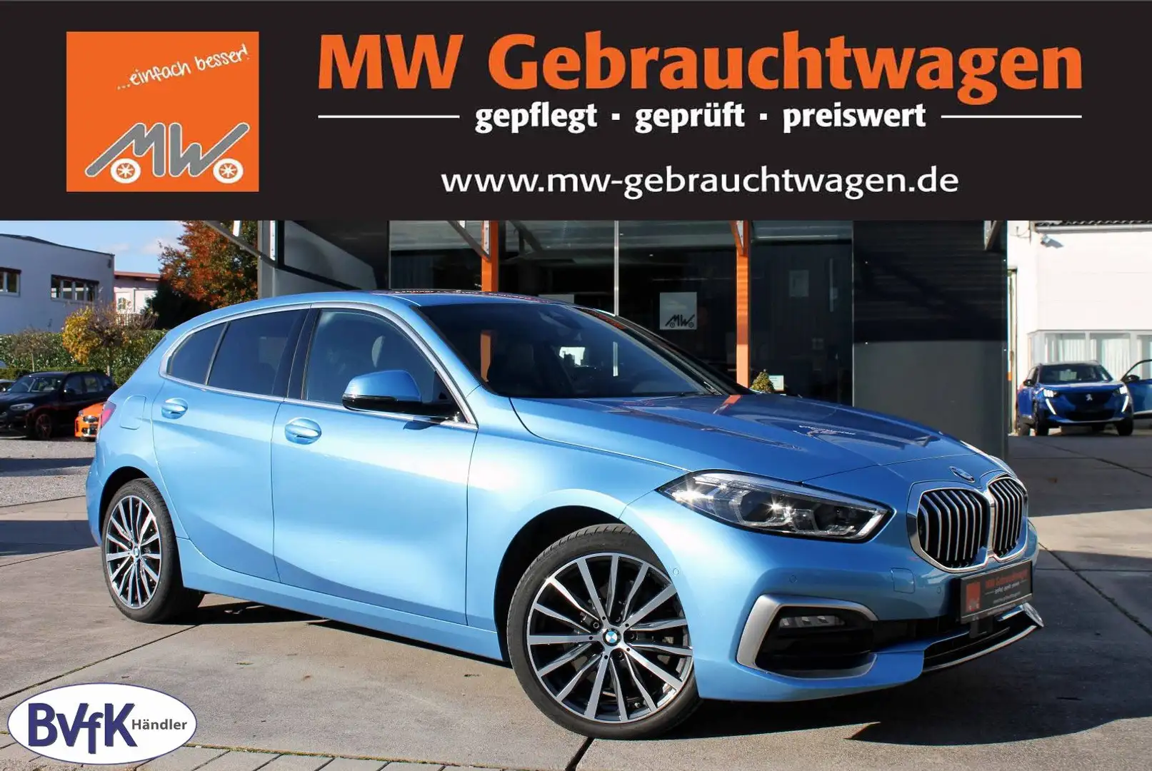 BMW 120 d xDrive Luxury-Line LED PANO HUD ACC KAM SHZ Blau - 1