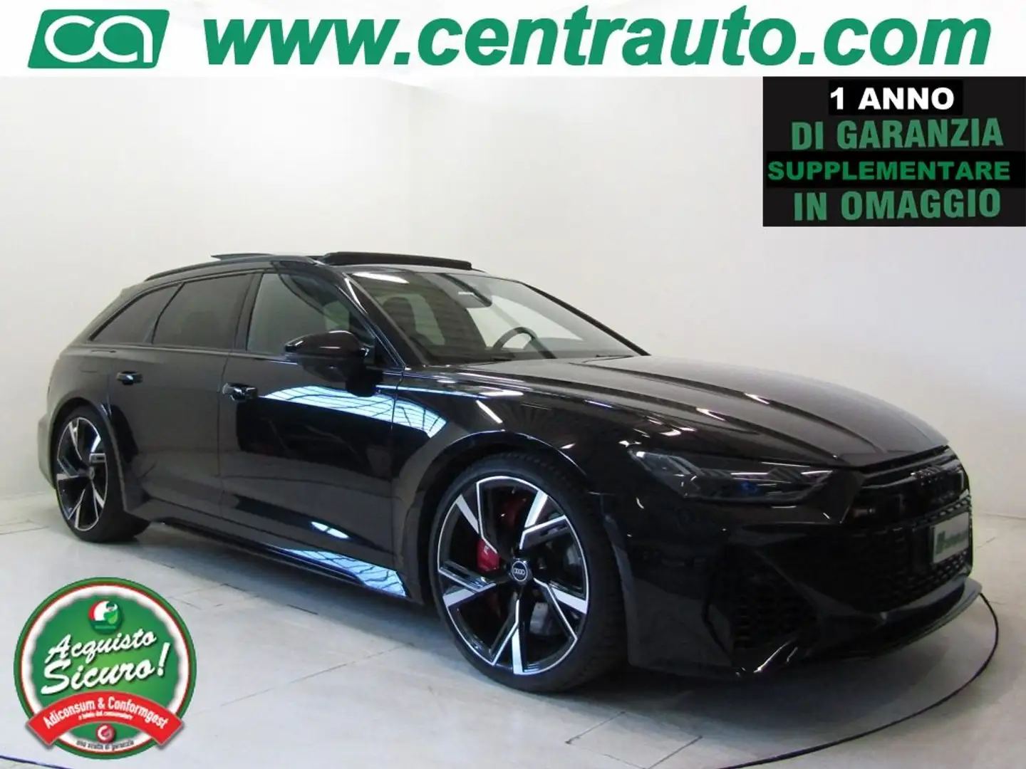 Audi RS6 Avant 4.0 TFSI V8 quattro tipt. MHEV *TETTO APRI.* Nero - 1
