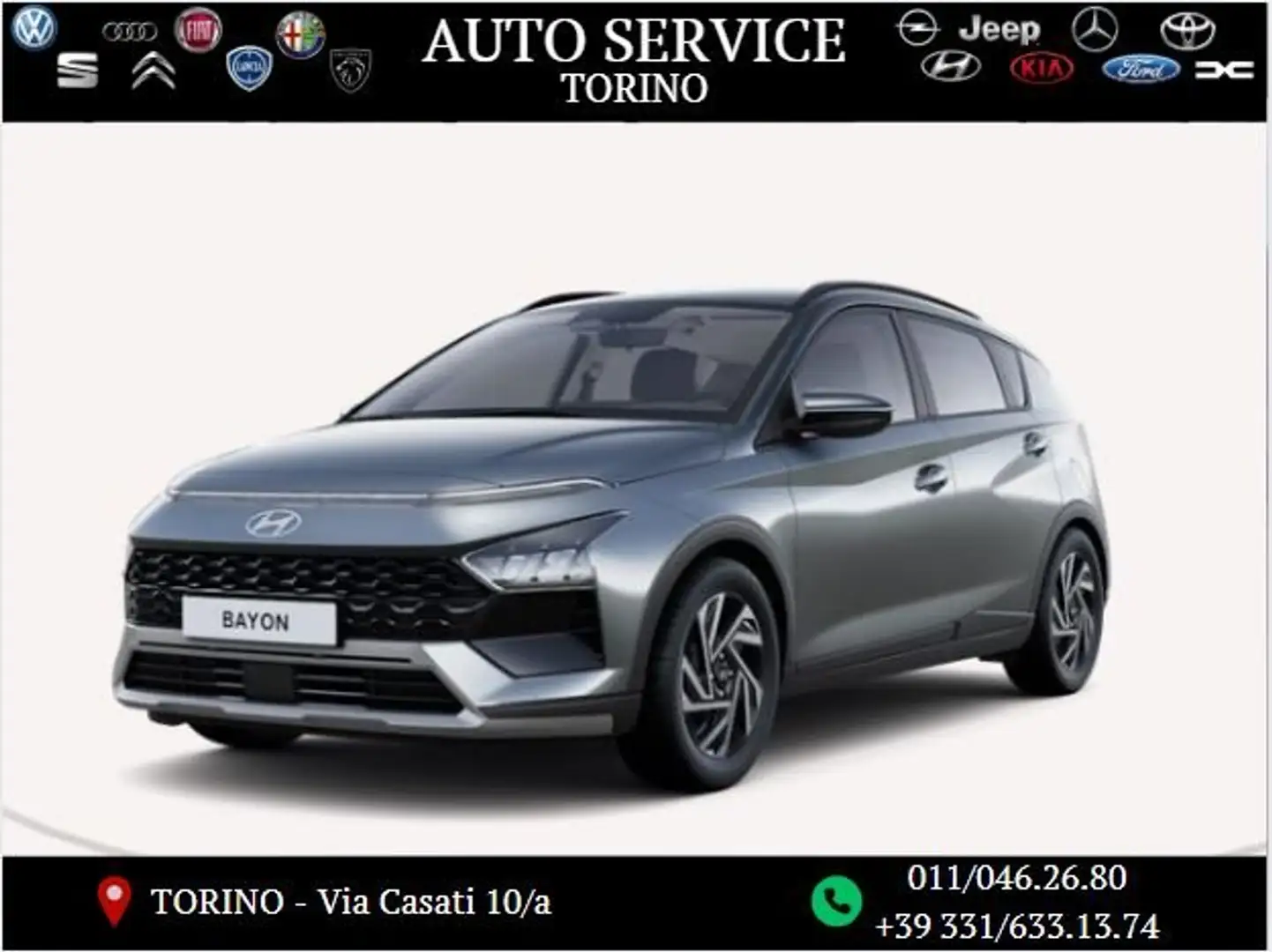 Hyundai BAYON Bayon 1.2 Gpl Xline 78cv mt Gris - 1