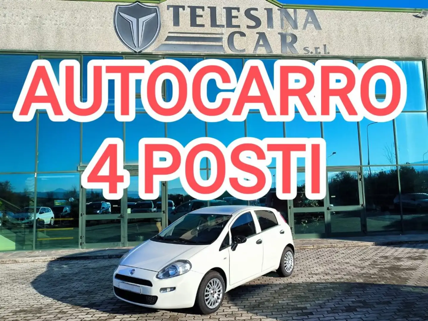 Fiat Punto 1.3 MJT 95CV 4 POSTI AUTOCARRO Wit - 1