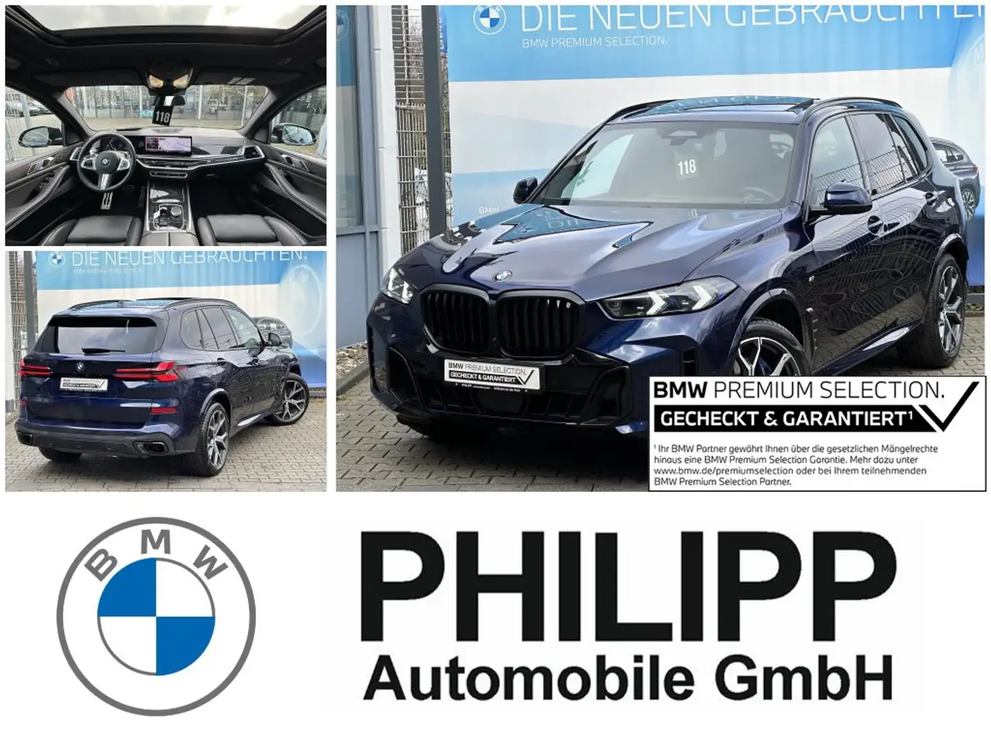 BMW X5 xDrive40i M Sport Pro AHK PANO Sitzklima h&k Blau - 1