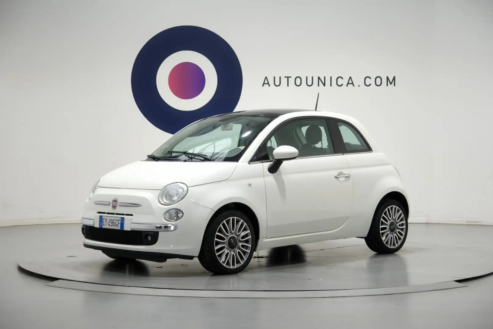 Fiat 500 1.2 LOUNGE AUTOMATICA TETTO PANORMA NEPATENTATI Blanco - 1