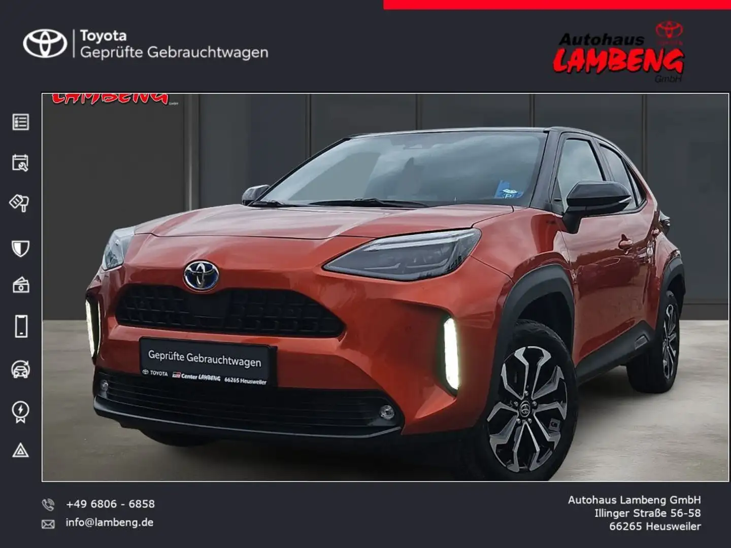 Toyota Yaris Cross Hybrid 1.5 VVT-i Spicy Edition Orange - 1