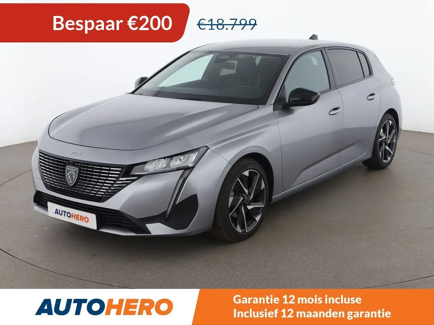 Peugeot 308 1.2 PureTech Allure Pack Gris - 1