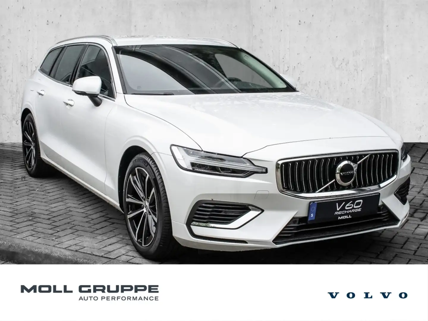 Volvo V60 T6 AWD Plug-in Hybrid Elektrisch/Benzin Core Brigh Blanco - 1