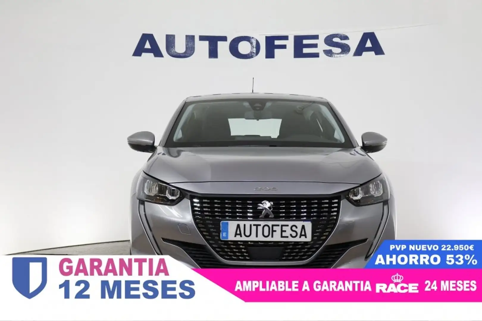 Peugeot 208 1.2 75CV ACTIVE 5P # IVA DEDUCIBLE, NAVY, FAROS LE Grijs - 2
