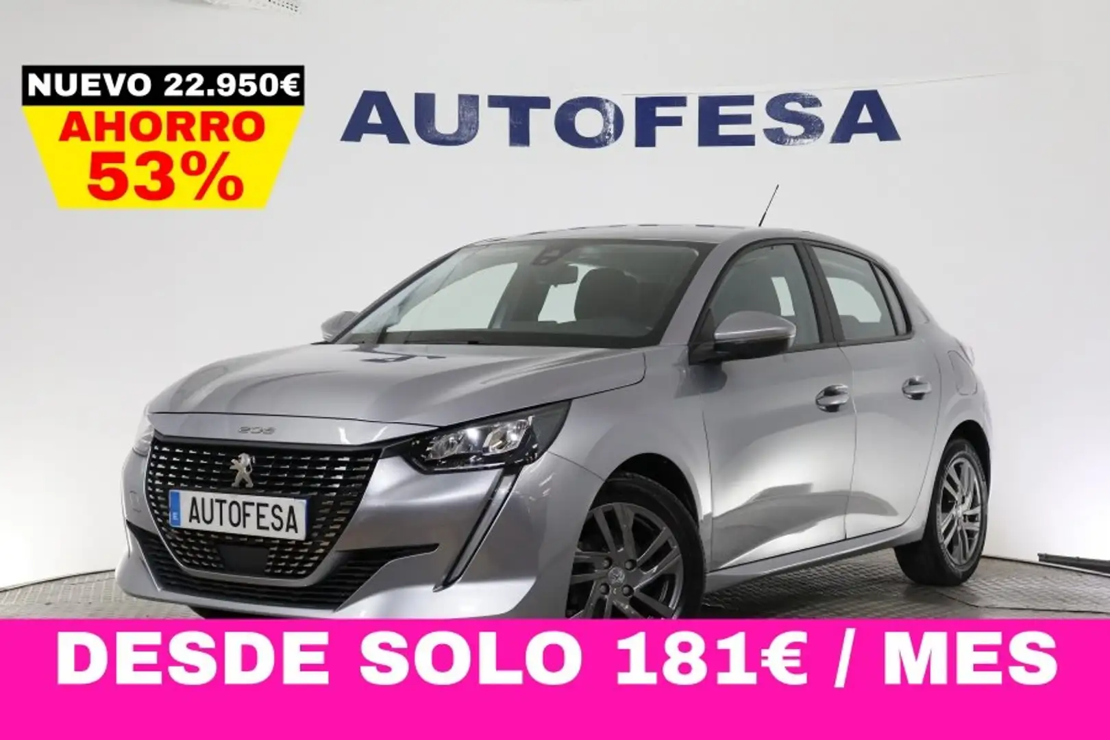Peugeot 208 1.2 75CV ACTIVE 5P # IVA DEDUCIBLE, NAVY, FAROS LE Grijs - 1