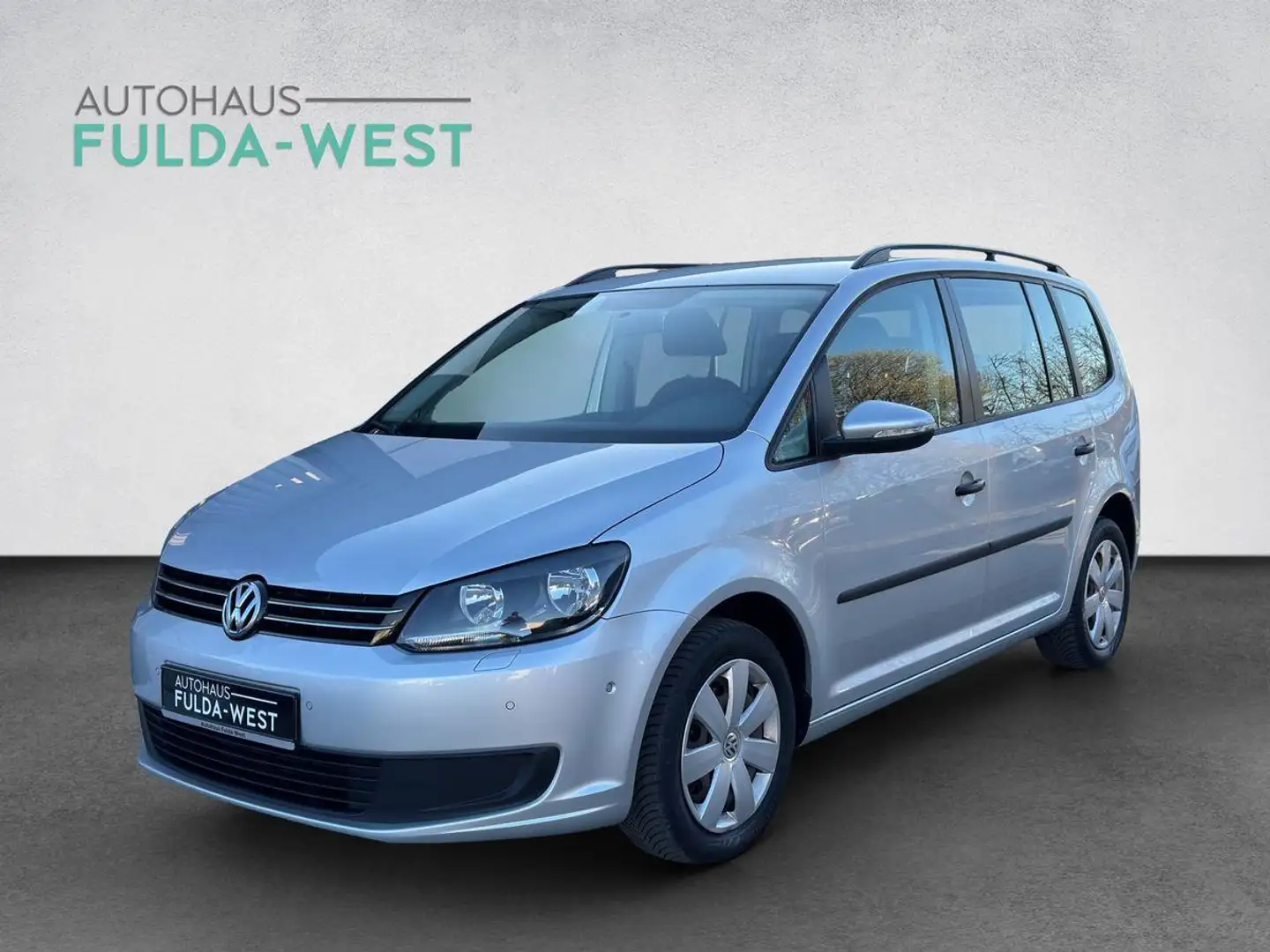 Volkswagen Touran 1.6TDI 7Sitze Klima Navi SHZ AHK Einparkh Silber - 1