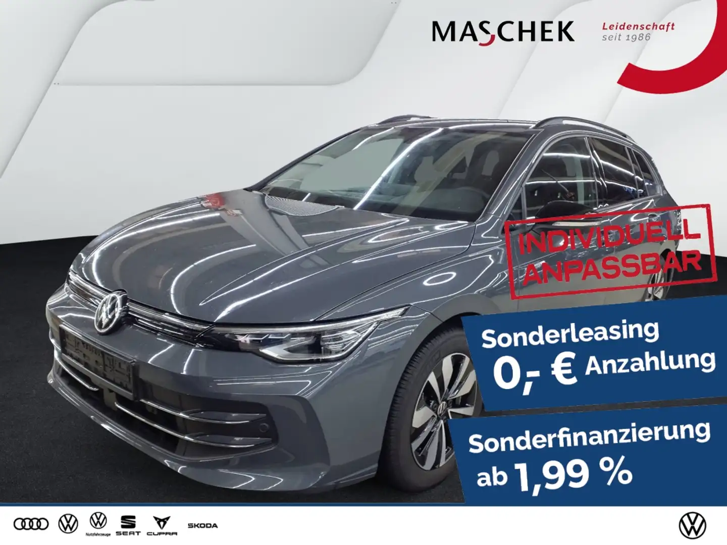 Volkswagen Golf Variant Goal 2.0 TDI DSG AHK Navi Sitzh. PDC GRA Grau - 1