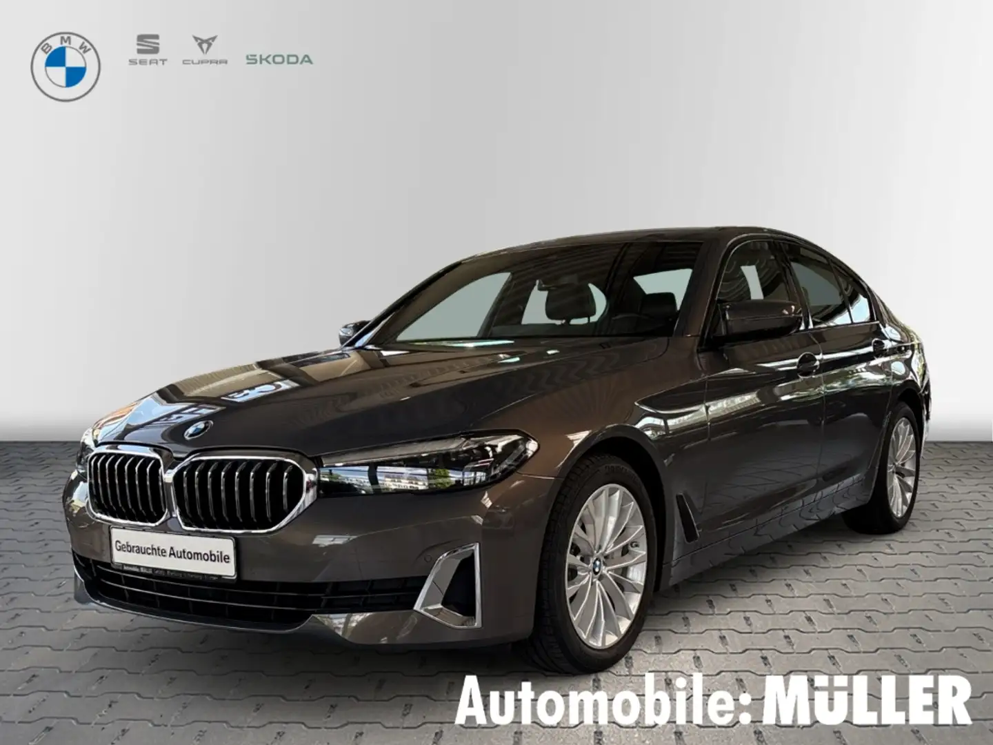 BMW 530 d Lim.LUXURY LINE+PARK-ASS.+AHK+DAB+KAMERA+ Grau - 1