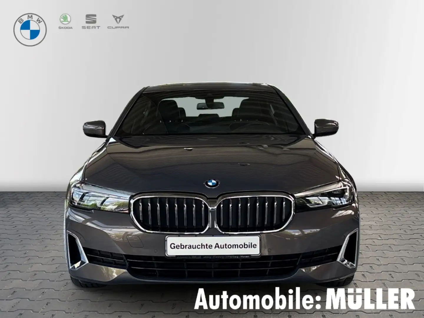 BMW 530 d Limousine Park-Assistent AHK-klappbar Navi Leder Grau - 2