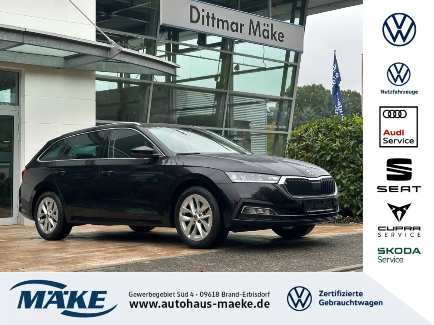 Skoda Octavia Combi Style 2.0 TSI 4x4 DSG ACC AHZV LED NAVI RFK Schwarz - 1
