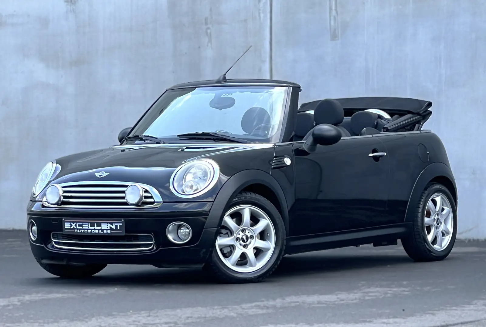 MINI Cooper Cabrio Cabriolet 1.6i*JANTES*PDC*CLIM DIGI*GARANTIE 12 M* Noir - 1