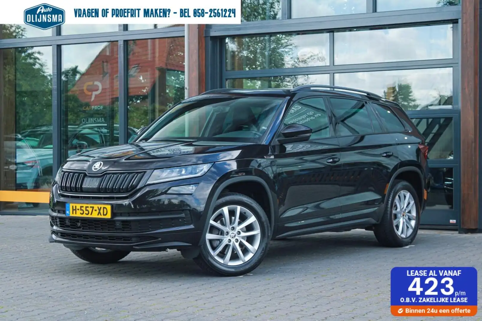 Skoda Kodiaq 1.5 TSI Sportline Business Edition 7p.|ACC|Trekhaa Zwart - 1