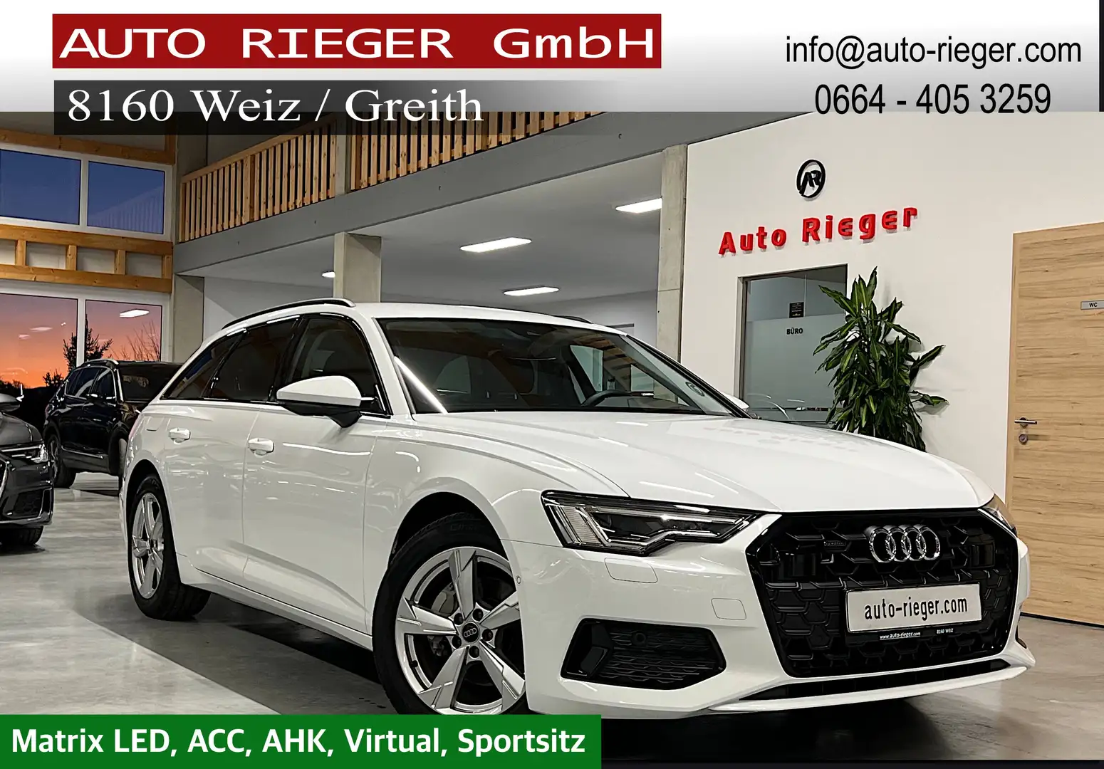 Audi A6 Avant 40 TDI quattro sport ACC AHK Virtual Standhz Weiß - 1