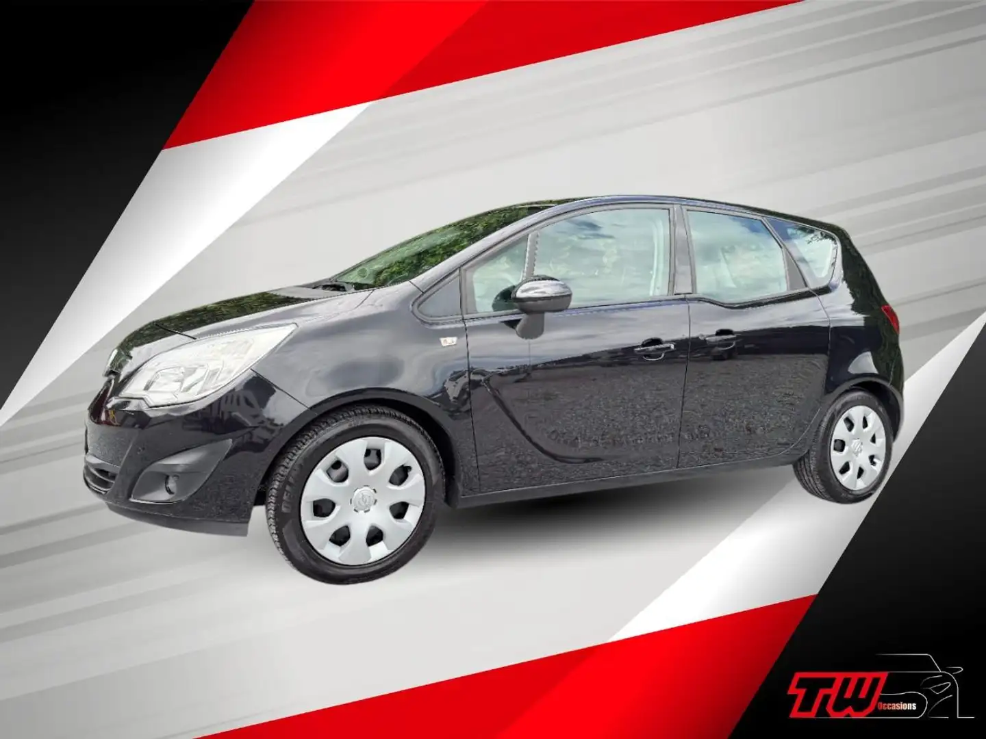Opel Meriva 1.4 Turbo Edition | NWE APK | AIRCO | TREKH | PDC Zwart - 1