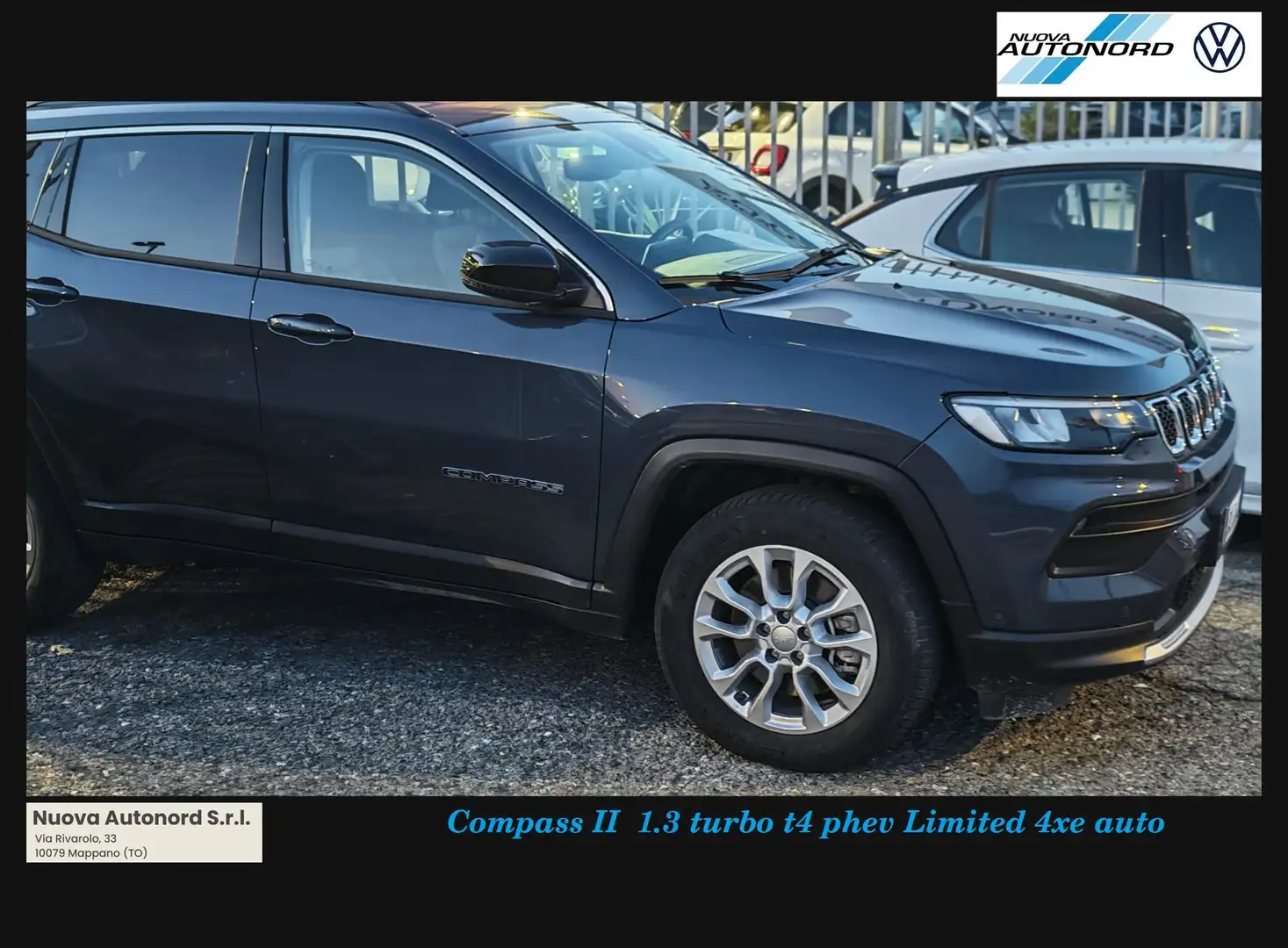 Jeep Compass Compass II 2021 1.3 turbo t4 phev Limited 4xe auto Bleu - 1