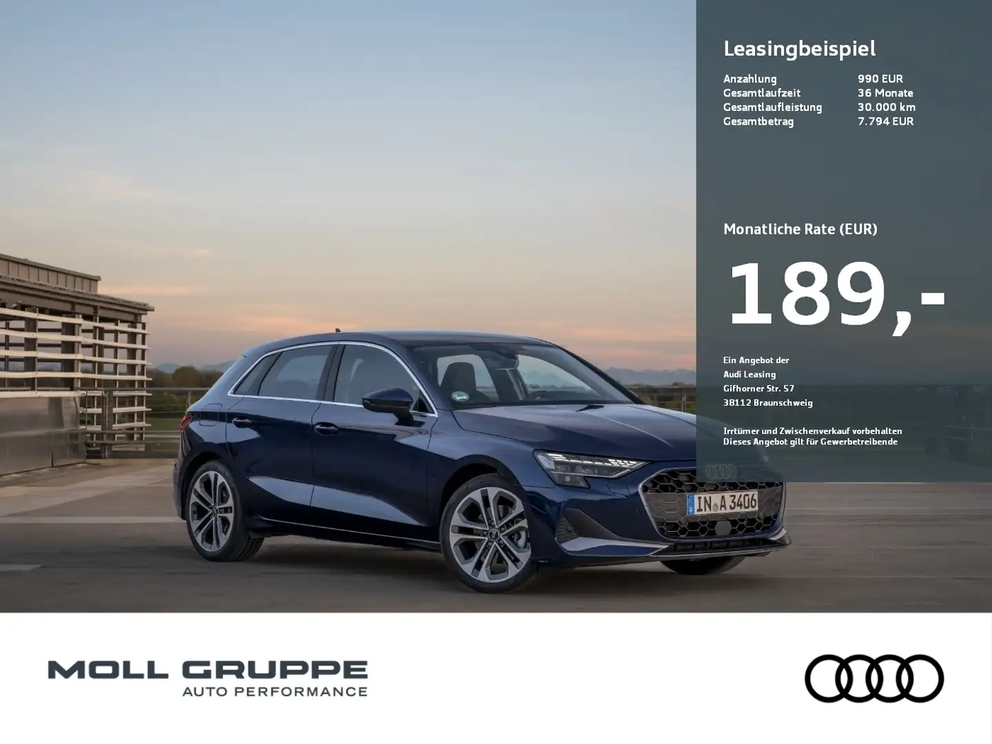 Audi A3 Sportback TFSI Blanc - 1