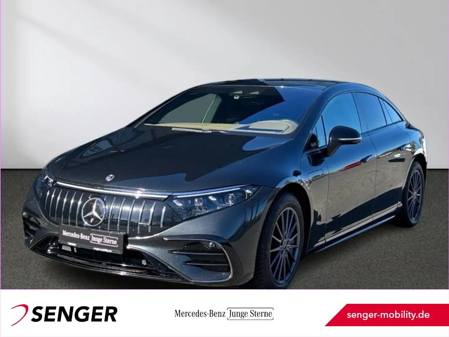 Mercedes-Benz EQS 580 4M AMG Premium+ Night Hyper Panorama 360 Gris - 1