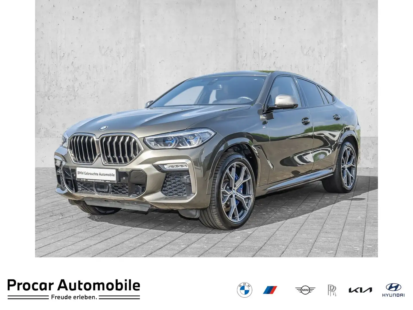 BMW X6 M50i HUD PANO RFK NAVI Standh. Gris - 1